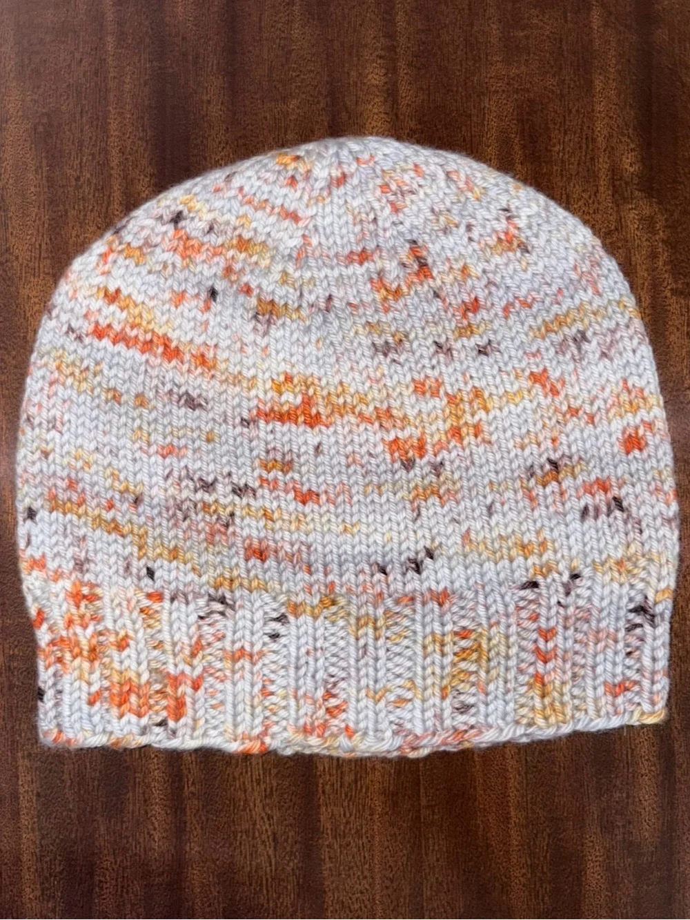 Merino Wool Child’s Hand-Knit Beanie in Malabrigo